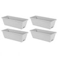thumbnail image 2 of koolsoo 4 Pieces Flower Window Box Vegetable Planters with Trays for Windowsill Yard light grey, 2 of 9