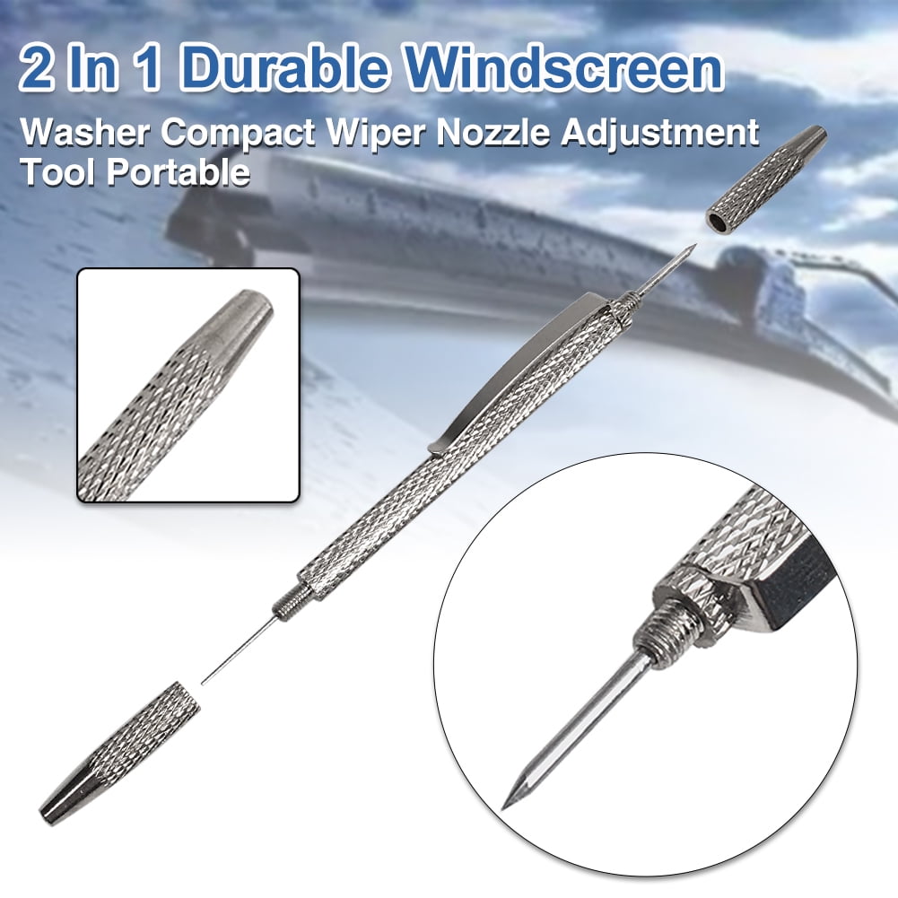 Windshield Wiper Nozzle Adjustment Tool,Wiper Nozzle Needle Window glass washer Windscreen Tool 