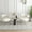 cream white, variant on SEYNAR Mid Century Sherpa Accent Chair Set of 2,Fluffy Round Upholstered Bucket Armchair,Vanity Chair Side Corner Sofa for Living Room,Office
