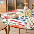 thumbnail image 6 of Watercolor Floral Summer Garden Blooms Round Table Cover Kitchen Printed Waterproof Tablecloth Elastic Edged Tablecloth Fits Party Wedding Indoor Outdoor Tables, 6 of 8