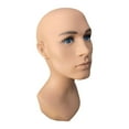 thumbnail image 2 of Maniquí Peluca de cabeza para hombre, soporte de PVC multiusos resistente, cabeza de maniquí, soporte de exhibición para peluca, sombreros, joyería,, 2 of 8