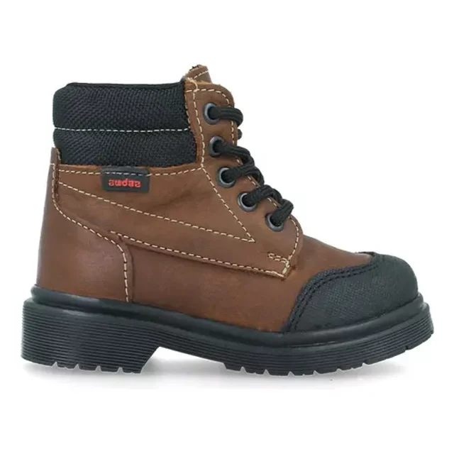 Botas Niño Zapatos Casual Piel Cafe
