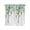 Lemon Green, variant on Sage Green Eucalyptus Leaves Half Window Curtain 36 Inches Long, Spring Rustic Botanical Window Treatment Curtain Drapes, Small Tier Curtains for Bathroom Over Sink, 27.5"x36", 2 Panels