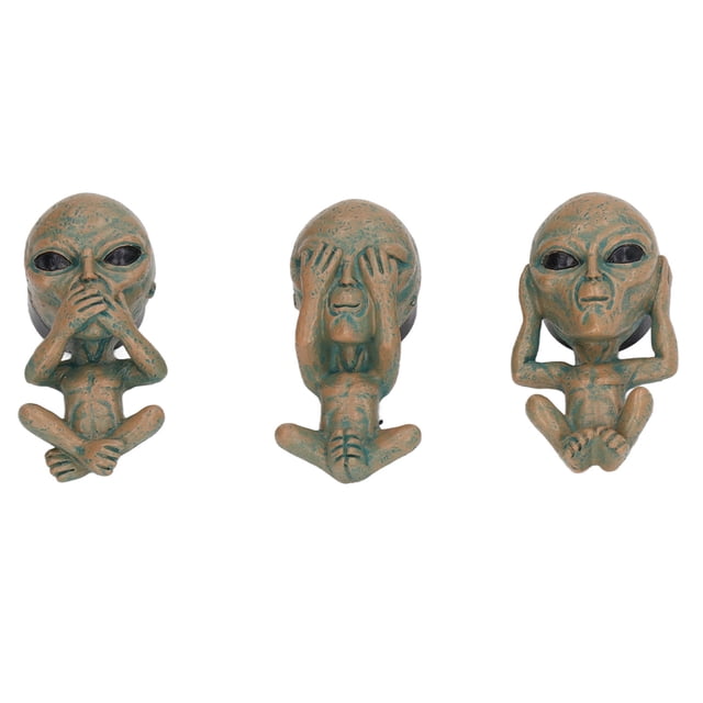 Accesorios de ventilación para coche, 3 piezas, ambientador alienígena para coche, ambientadores para coche, clips de ventilación, diseño de precisión Jadeshay A