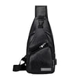 thumbnail image 4 of Mochila Bluelander de Cuero Negro Bluelander Mochila Cruzada, 4 of 4