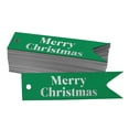 thumbnail image 1 of Inkdotpot Real Silver Foil Merry Christmas Tags Favor Hang Paper Tags 50 Pieces, 1 of 6
