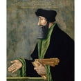 thumbnail image 3 of Hans Asper 12x14 Black Modern Framed Museum Art Print Titled - Portrait of Johannes Oekolampad (1531-50), 3 of 5