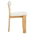 thumbnail image 6 of Safavieh Cayde Modern Wood Dining Side Chairs, Cream / Light Blonde, 6 of 8