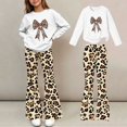 thumbnail image 2 of Cethrio Girls Graphic Outfit Sets, 2 Piece Long Sleeve Spring Fall Fashion Girls' Clothing Sets White Size 9-10 T, 2 of 7