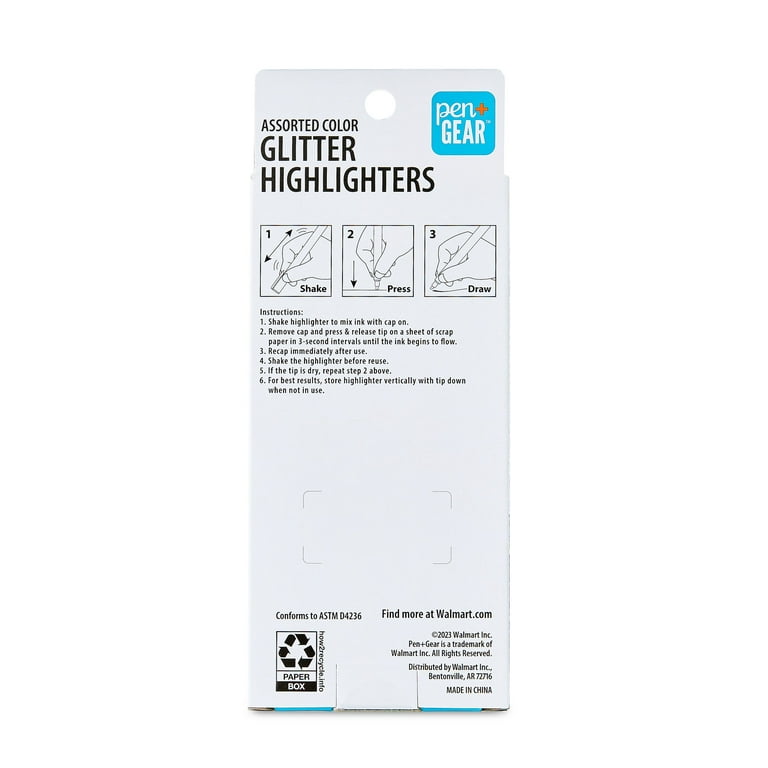 Glitter Highlighter Pen, 1Pc Long Lasting Glossy Glitter Pearlescent Fine  Shimmer Texture Highlight Pen Makeup Product
