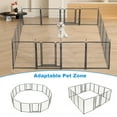 thumbnail image 6 of Dog Playpen Indoor Outdoor, 16 Panels 32" Height Pet Playpen, Dog Exercise Pen Barrier Kennel with Door, Portable Cat Duck Chicken Puppy Fence, 6 of 7