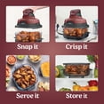 thumbnail image 6 of Ninja Crispi Glass Air Fryer 4-Qt, 3-in-1, Air Fry Recrisp, Portable, Dishwasher Safe, FN090RD Red, 6 of 10