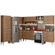 thumbnail image 1 of Cocina Integral Completa Esquinera 481cm Emilly Moon Madesa 01 - Marrón Madesa GCEM481001, 1 of 8