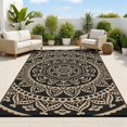 thumbnail image 1 of Bsmathom Waterproof Outdoor Rug 5'x8' Reversible Boho Plastic Straw Patio Deck Camping Rugs, Indoor Outdoor Portable RV Mat Clearance Carpe, 1 of 9