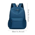 thumbnail image 3 of Solid Color Schoolbag Large Capacity Backpack for Students Daily Use, 3 of 6