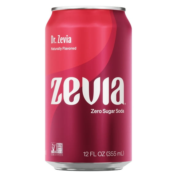 Zevia Zero Sugar, Dr. Zevia Soda, 12 Fl Oz (Pack of 24)