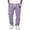 Purple, variant on QHFBli Waffle Pants for Men Casual Vintage Solid Color Pant Drawstring Baggy Lightweight Textured Trousers Fashion Pants Men