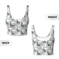 thumbnail image 5 of Kdxio African Animals Print Workout Crop Tank Top for Women Racerback Yoga Tank Tops Athletic Sports Shirts Exercise Undershirts, 5 of 9