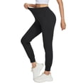 thumbnail image 2 of FEDTOSING Fit Joggers for Women High Waist Tapered Sweatpants Black,up to Size XL, 2 of 6