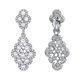 thumbnail image 4 of Pearl Clip On Earrings Crystal Simulated Pearl Elegant Vintage Hollow Chandelier Dangle Clips On Earrings, 4 of 5