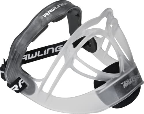 Rawlings Face First Softball Fielders Mask, Black/Clear