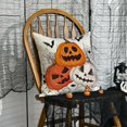 thumbnail image 2 of Sm:)e Jack-O'-Lanterns Spider Bat Halloween Pillow Cover 18 x 18 Inch, 2 of 6
