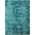 thumbnail image 2 of Addison Rugs Chantille Indoor/Outdoor Transitional Organic Teal Washable Rectangle Rug, 2'6" x 3'10", 2 of 6