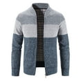 thumbnail image 2 of EGNMCR Chandail Col Roulé pour Hommes, Pulls pour Hommes Chandail Col Roulé d'Hiver à Fermeture Éclair Manches Longues Tricot Manteau pour Femmes, 2 of 8