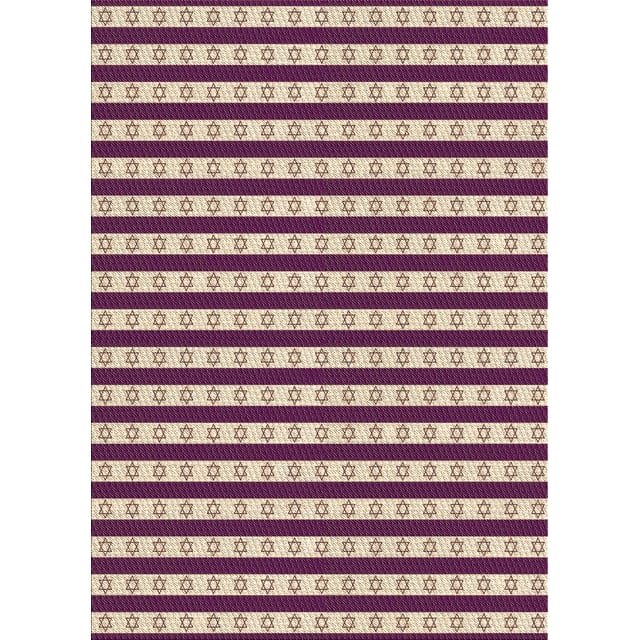 Ahgly Company Machine Washable Indoor Rectangle Transitional Dark Raspberry Purple Area Rugs, 2' x 3'