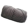 thumbnail image 1 of 1kg Velvet Chunky Yarn Arm Knitting Tubular Crocheting Weaving Cushion Pet Crocheting Weaving Cushion Rug Making Hand Knit Pet Bed Crocheting Deep Gray, 1 of 9