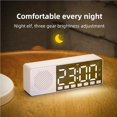 thumbnail image 4 of Despertador Altavoces Bluetooth Hifi Fm Radio Espejo Led Pantalla Digital Soporte Tf Reproducción De Coche Para La Mesa Del Dormitorio Noticed EL012517-00, 4 of 6