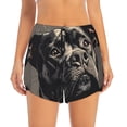 thumbnail image 2 of Salouo Vintage Dog Illustration Print Women's 2 in 1 Running Shorts Double-Layer Shorts Athletic Workout Gym Yoga Shorts Running Shorts for Women-Medium, 2 of 7