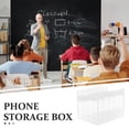 thumbnail image 3 of UPOUART Classroom Cell Phone Storage Holder Acrylic Multi-Compartment Organizer Box, 3 of 8