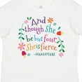 thumbnail image 4 of Inktastic 4th Birthday She is Fierce 4 Year Old Girl Girls Toddler T-Shirt, 4 of 5