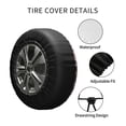 thumbnail image 4 of Kdxio Beautiful Butterflies and Hearts for Tire Cover Wheel Protectors Tyre Covers Weatherproof Wheel Covers Universal Fit for Trailer Rv SUV Truck Camper Travel Trailers 14 inch, 4 of 8