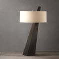 thumbnail image 6 of Obelisk Table Lamp - Chestnut Wood Linen Shade On/Off Switch, 6 of 10