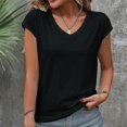 thumbnail image 2 of Zuesphe Graphic Tee Crop Tops for Women Plus Size Black Tshirts for Women Cotton Black Blouses for Women Crop Summer Tunics for Women 2025 Trendy, 2 of 5