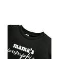 thumbnail image 3 of goowrom Children Halloween Printed Pattern Pullover, Black Round Collar Tops, 3 of 7