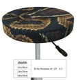 thumbnail image 4 of Lsque Ball Phyton Snake Pattern Round Bar chair cushion covers Velvet Fabric Premium Comfort Protects from Scratches and Stains for 14-17 Inch Chair-12 inch, 4 of 7