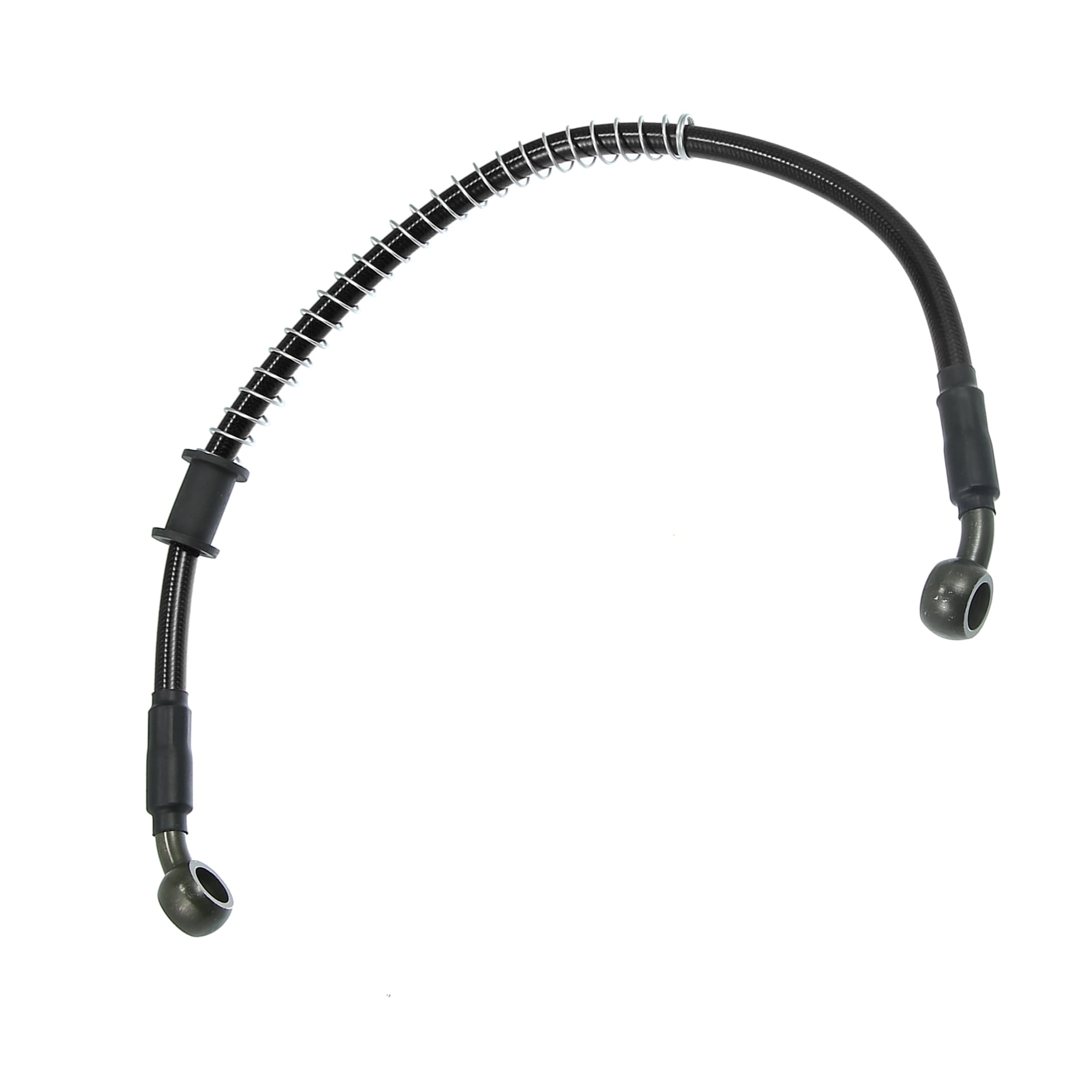 Unique Bargains 40cm 15.75" Degree Braided Brake Clutch Oil Hose Pipe for Motorcycle Black