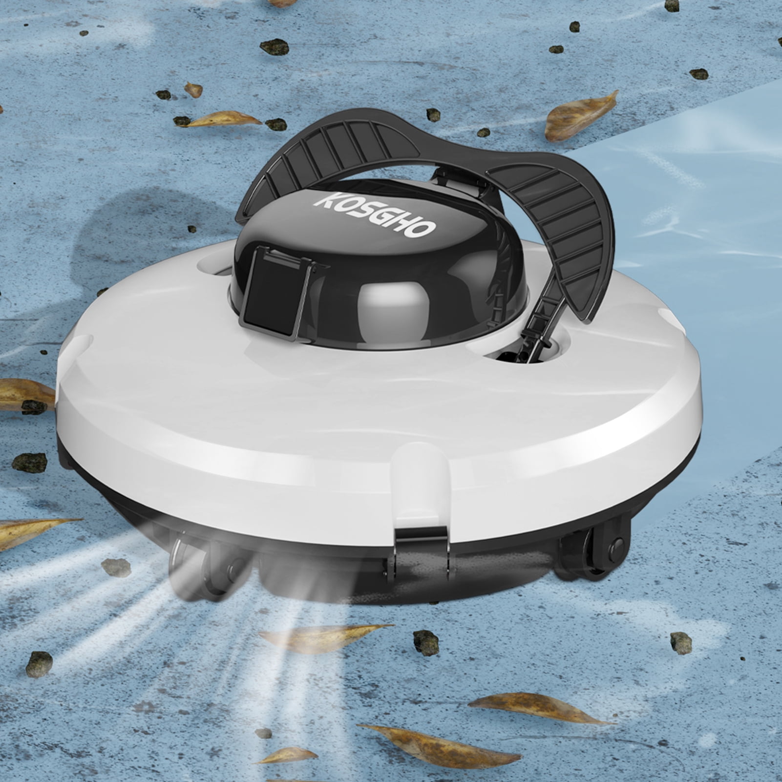Pool Cordless Robotic Pool Cleaner Pool Vacuum With Dual Motors Self Parking For Flat Ground Pools