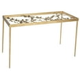 thumbnail image 2 of SAFAVIEH Rosalia 29.5 in. H Butterfly Glass Top Desk, Gold/Clear, 2 of 6