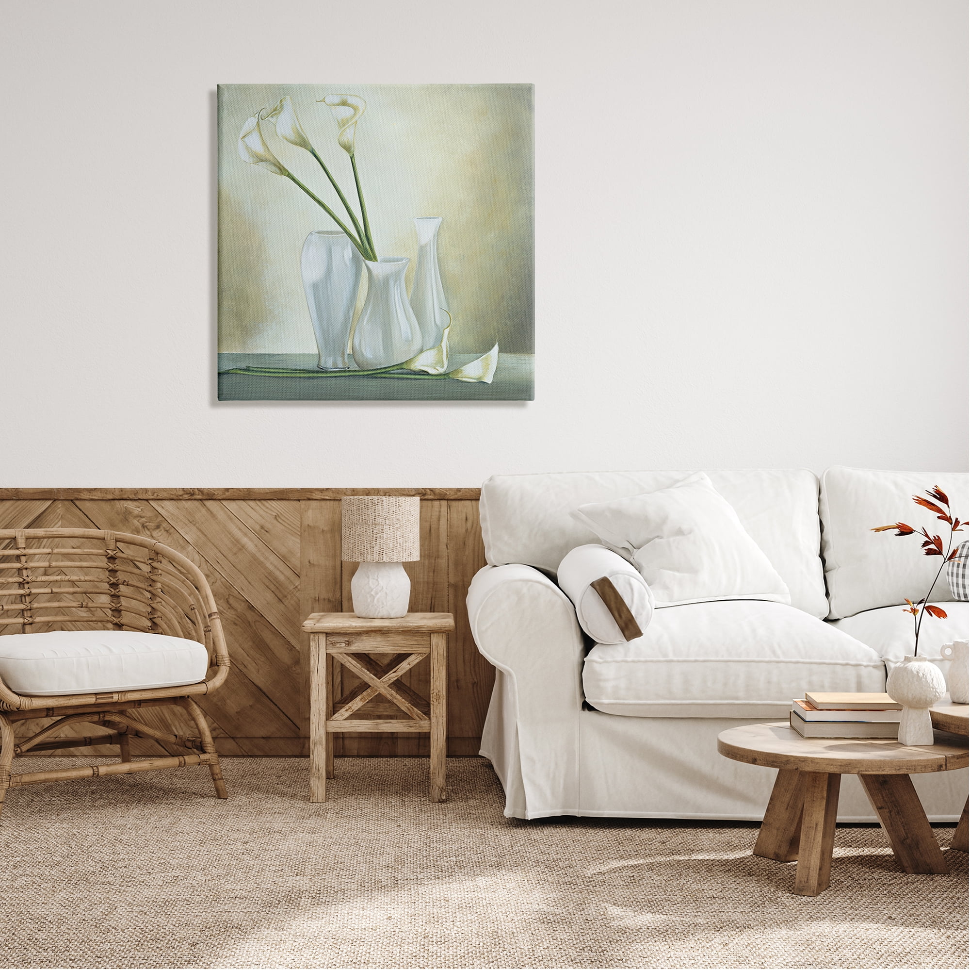 Stupell Industries Calla Lilies Vase Painting Botanical & Floral Painting Gallery Wrapped Canvas Print Wall Art, 30 x 30
