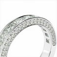 thumbnail image 4 of Forever Jewels 3 CT Princess Moissanite Men Eternity Wedding Band Ring 14K White Gold Plated, 4 of 4