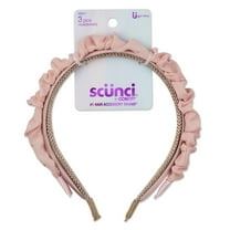 Scunci Fashion Assorted Headbands, Multicolor, 3 Count