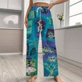 thumbnail image 2 of Haunted Mansion Pajamas For Women Loose Retro Night Pajama Pants Comfortable Sleepwear Bottoms Homewear, 2 of 6