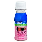 (2 pack) (2 Pack) ReliOn Mixed Berry Glucose Shot, 2 Oz