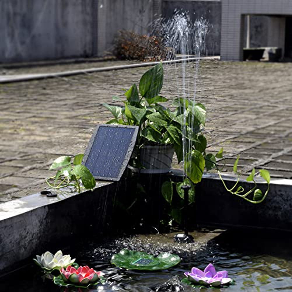 Outdoor Solar Split Fountain for Bird Bath and Small Pond Water Feature