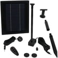 thumbnail image 1 of Sunnydaze Outdoor Solar Powered Water Pump and Panel Bird Bath Fountain Kit with Battery Pack and Remote Control - 105 GPH - 47", 1 of 5