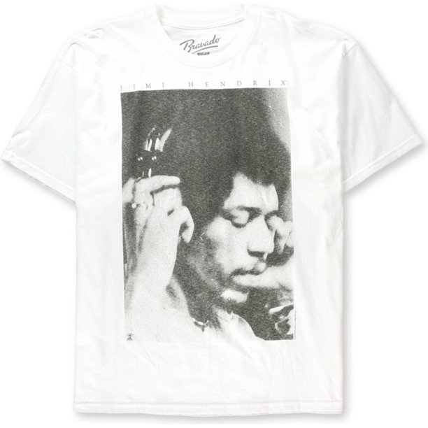 Camiseta gráfica Bravado Jimi Hendrix para hombre blanca mediana